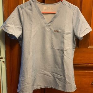 FIGS Catarina Scrub top - Size S - Heather Indigo